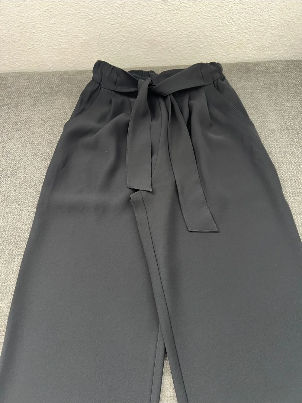 lululemon athletica Black Straight-Leg Tie-Waist Pants